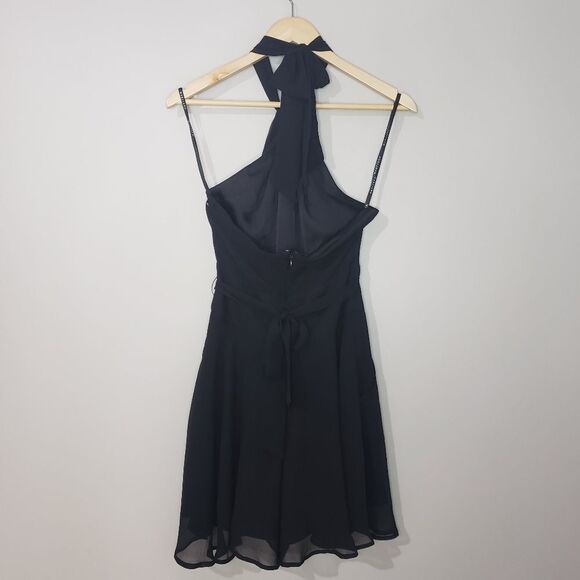 Marciano For Guess Small Black Backless Halter Mini Dress - Picture 5 of 14